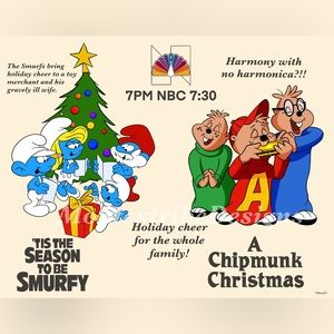 Nostalgic Art The Smurfs & The Chipmunks Christmas Special 11x14 Acid Free Print